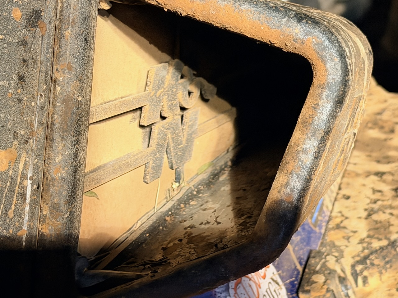 Dust-filled engine and CVT intake pre-filter after Race Day 1