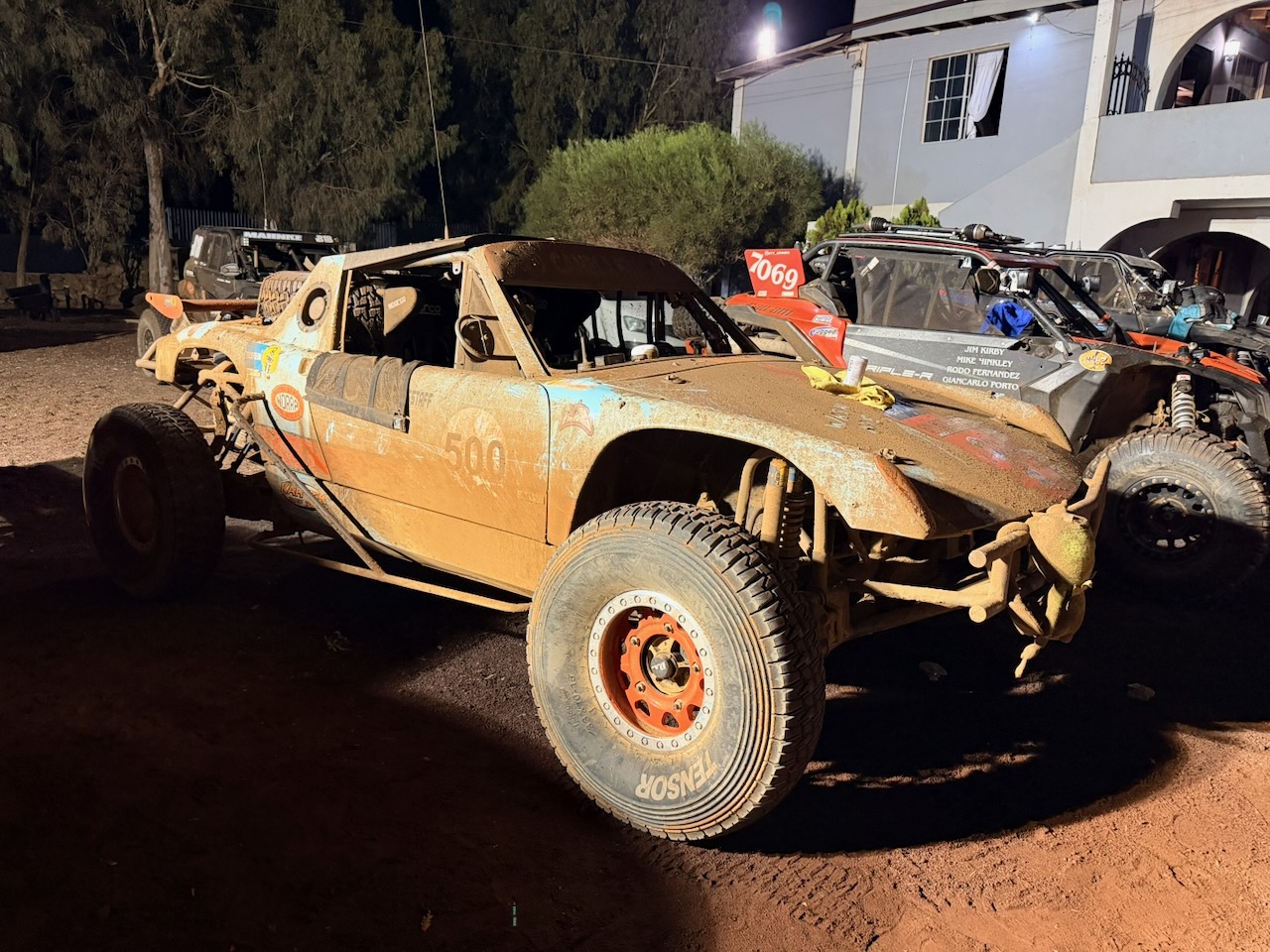 Small Porsche competing on NORRA 500 Race Day 1