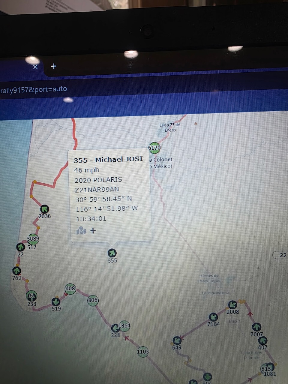 Roadside electrical rescue for car 355 beside Mexico Highway 1