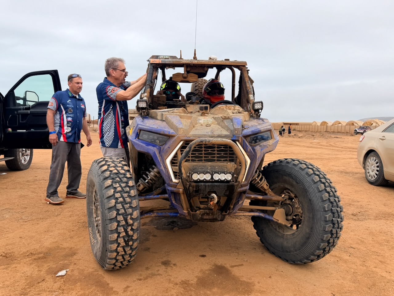 Car 355 departing for the NORRA 500 Race Day 2 course