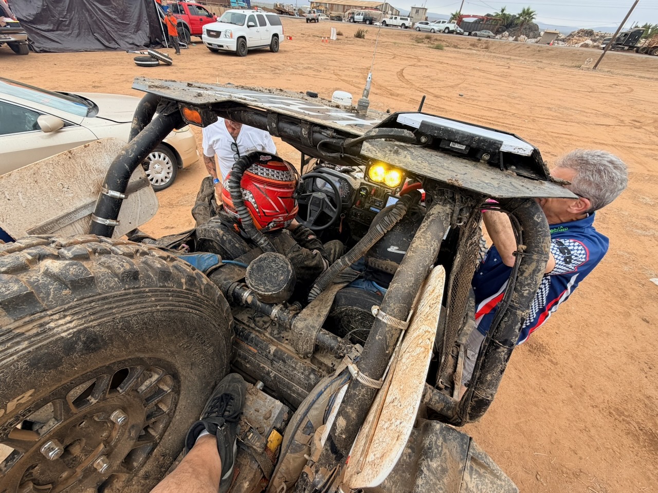 Car 355 sandy but ready to return to the NORRA course