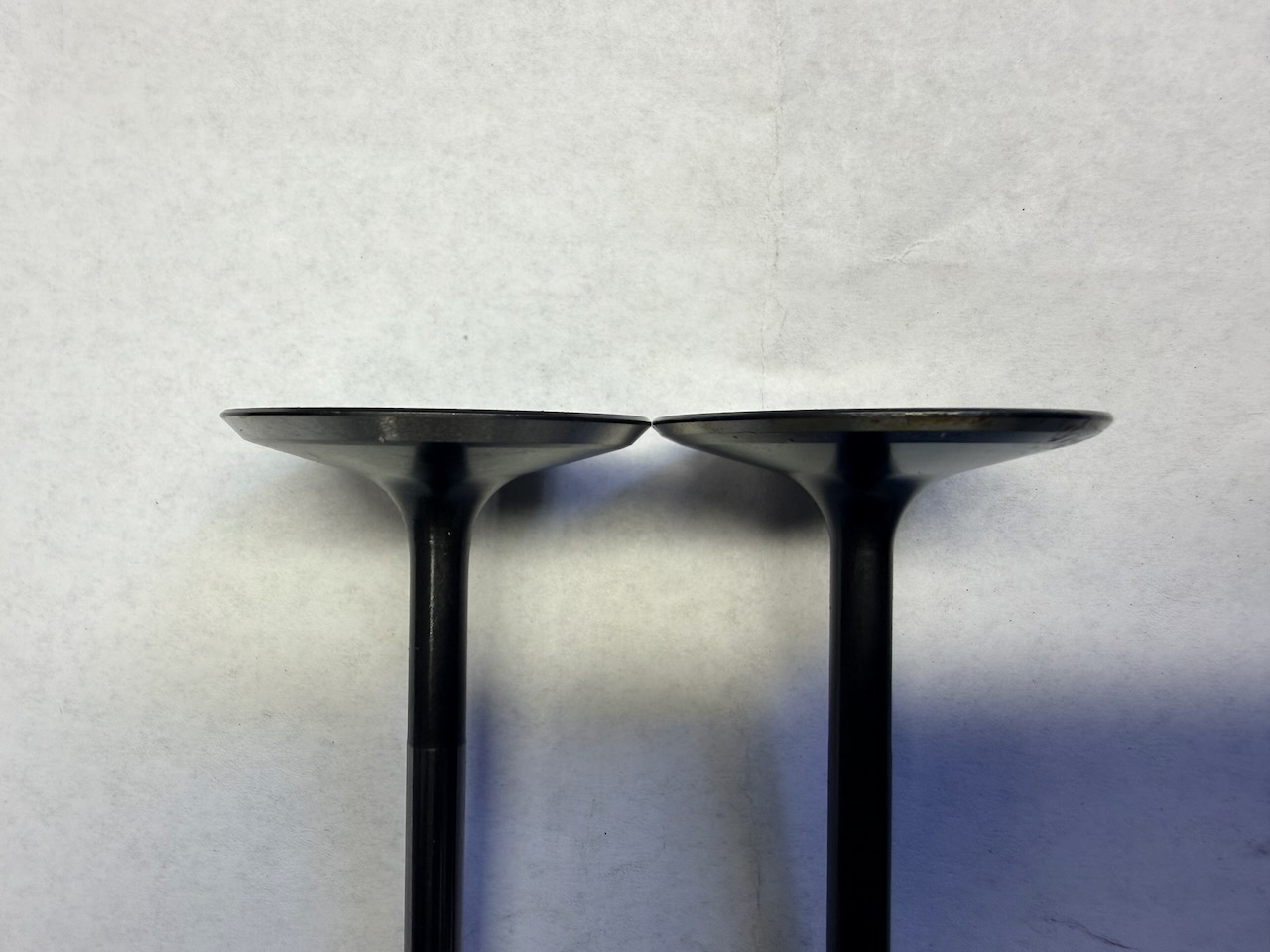 High-flow valves prepared for the rebuilt cylinder head