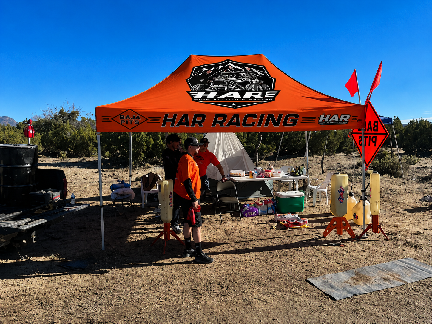 High Altitude Racing in the pit at the Baja race